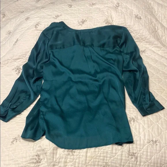 Talbots Teal Blouse for Women - Picture 3 of 3
